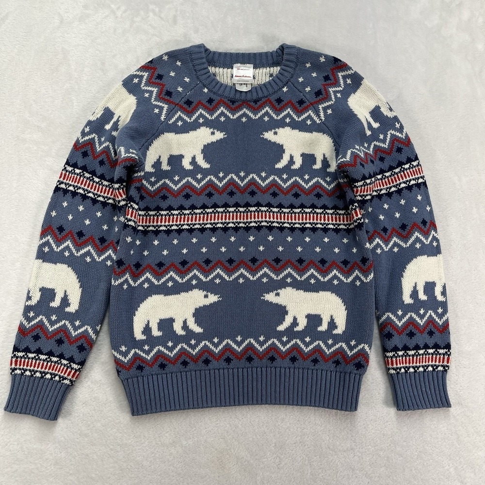 Hanna Andersson Fair Isle Holiday Sweater Unisex Kids 6-7 Christmas Nordic Cabin